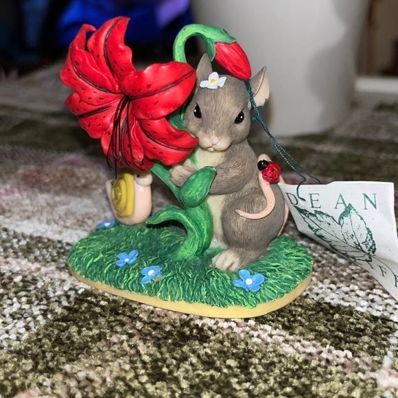 Fitz & Floyd Charming Tails “Peek A Boo In The Posies” Special Edition - 1998 - Picture 2 of 11